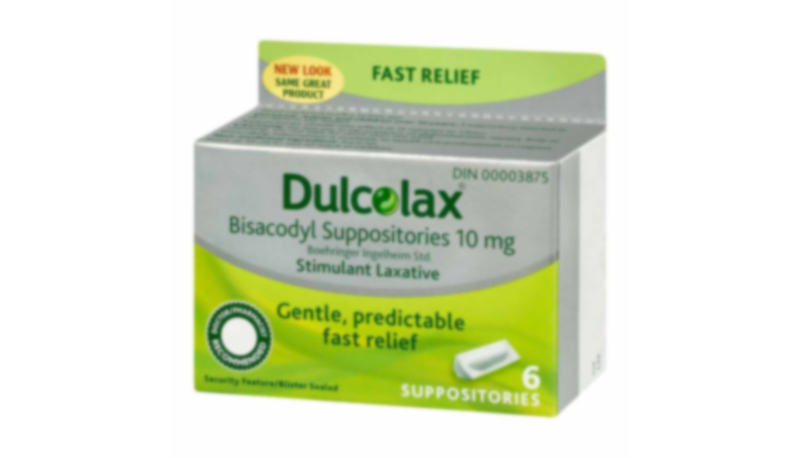 Major Bisacodyl 10 mg Medicated Laxative Suppository - 100 ct